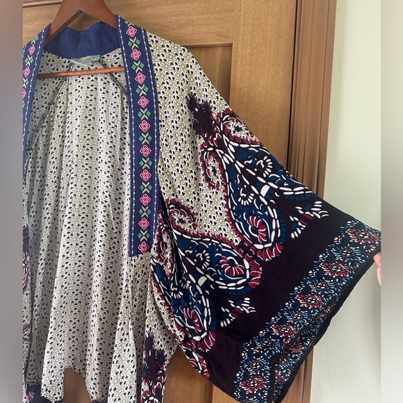 Flying Tomato Open Front Hi-Low Peasant Kimono Cardigan Women’s size M/L - Picture 3 of 7